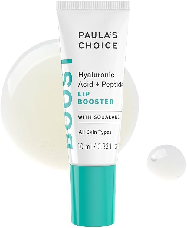 Paula's Choice BOOST Hyaluronic Acid + Peptide Lip Booster, Hydrating Treatment for Lip Volume, Loss of Firmness & Fine Lines, with Squalane, Fragrance-free, 0.33 Fluid Ounces - Product Image