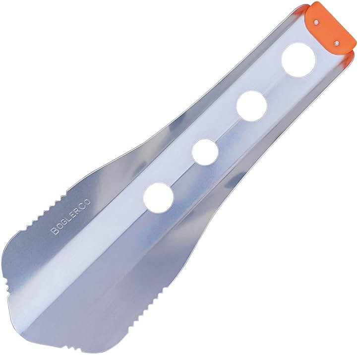 BoglerCo Ultralight Backpacking Trowel, 0.48 oz (13.5g) Orange - Product Image