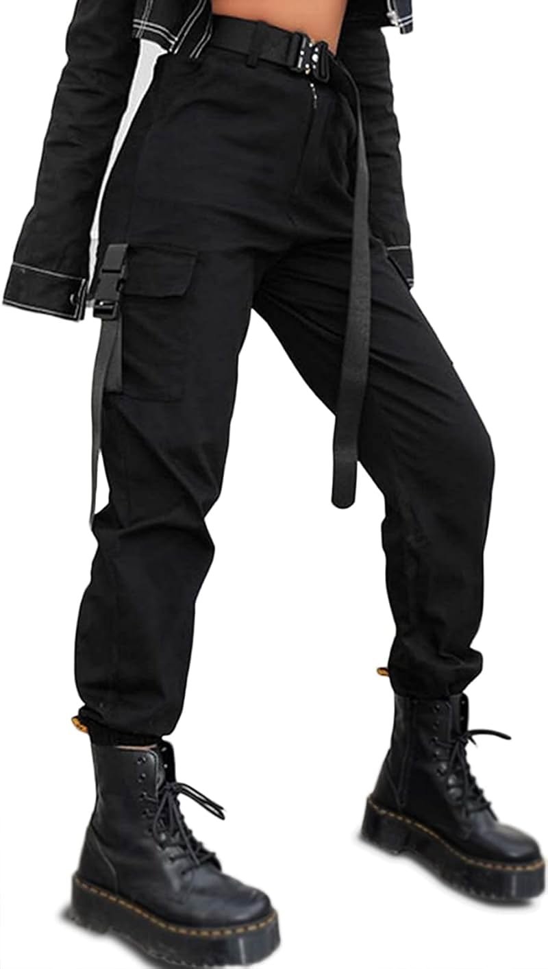 ZODLLS Women's Camo Pants Cargo Trousers Cool Camouflage Pants Elastic Waist Casual Multi Jogger Pants with Pocket - Product Image
