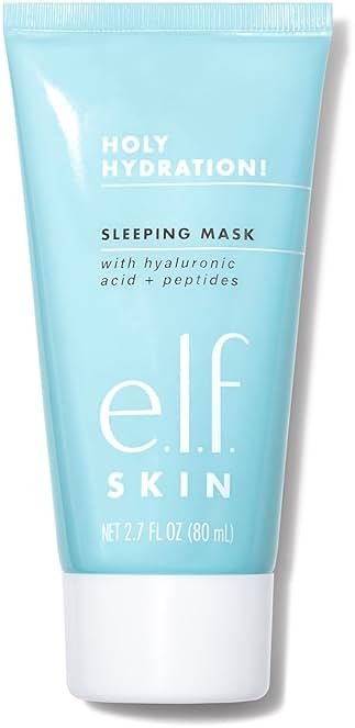 e.l.f. SKIN Holy Hydration! Sleeping Mask, Moisturizing & Plumping Dual-Use Sleep Or Rinse-Off Face Mask, Soothes Skin With A Creamy Formula - Product Image