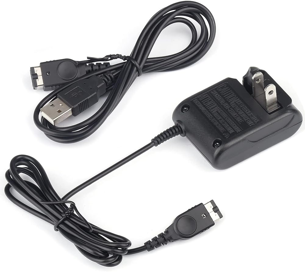 Charger for Gameboy Advance SP, AC Adapter for Nintendo DS Console, USB Power Cable for GBA SP Wall Travel Cord - Product Image
