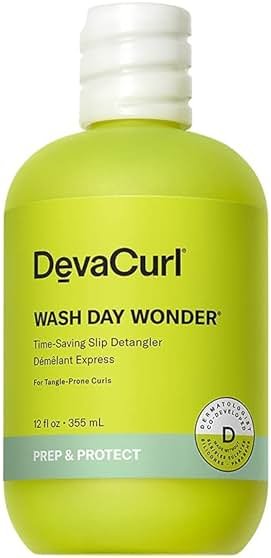 DevaCurl Wash Day Wonder Time-Saving Slip Detangler | Tangle-Release Complex | Melts Away Tangles | No Buildup Formula - Product Image