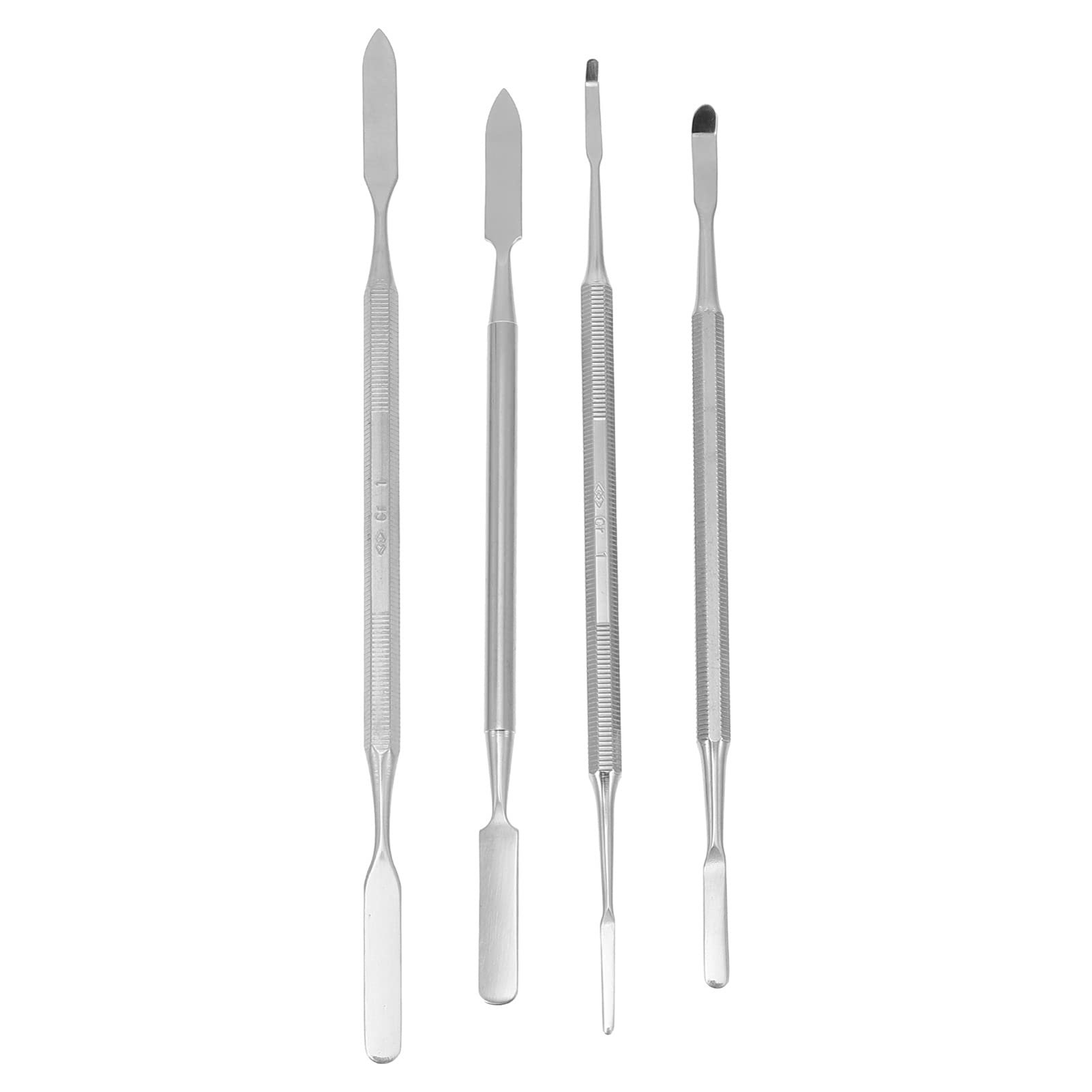 4Pcs Stainless Steel Depotting Spatula Makeup Spatula Tool Make Up Accessories for Makeup Cosmetics Mixing - Product Image