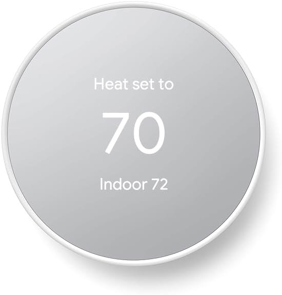 Google Nest Thermostat - Smart Thermostat for Home - Programmable Wifi Thermostat - Snow (Renewed) - Product Image