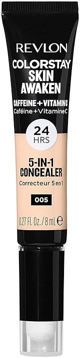 Revlon ColorStay Skin Awaken 5-in-1 Concealer, Lightweight, Creamy Longlasting Face Makeup with Caffeine & Vitamin C, For Imperfections, Dark Circles & Redness, 005 Fair, 0.27 Fl Oz - Product Image