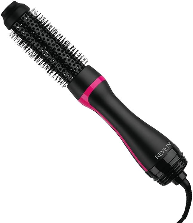 REVLON One-Step Hair Dryer and Styler - Root Booster Round Brush for Styling, Dryer Brush for Fast and Easy Salon-Quality Blowout, More Shine and Less Frizz (1-1/2 in) - Product Image