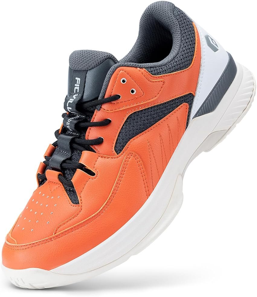 FitVille Men‘s Wide Pickleball Shoes All Court Tennis Shoes with Arch Support for Plantar Fasciitis - Product Image
