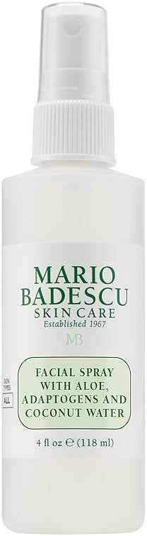 Mario Badescu Facial Spray with Aloe, Adaptogens & Coconut Water – Hydrating Face Mist for Dewy Glow, Lightweight Refreshing Skin Spray with Hyaluronic Acid & Niacinamide - Product Image