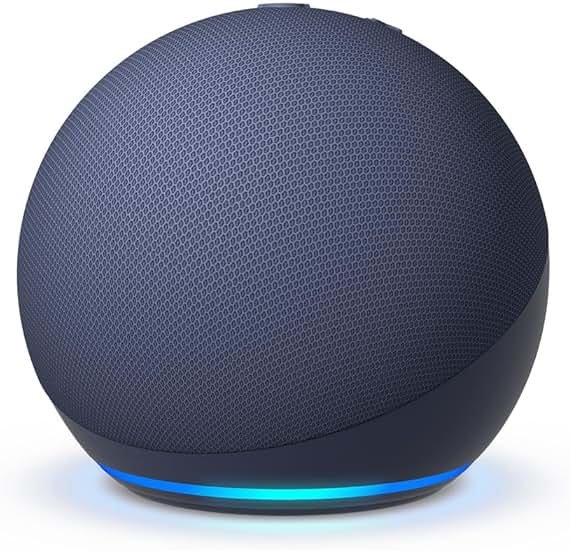 Amazon Echo Dot (newest model) - Vibrant sounding speaker, Designed for Alexa+, Great for bedrooms, dining rooms and offices, Deep Sea Blue - Product Image