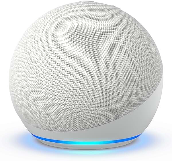 Amazon Echo Dot (newest model) - Vibrant sounding speaker, Designed for Alexa+, Great for bedrooms, dining rooms and offices, Glacier White - Product Image
