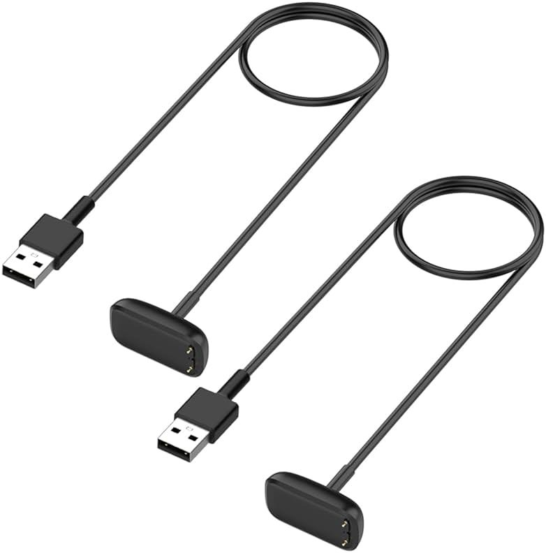 Charger for Fitbit Charge 5 / Charge 6 / Luxe, Replacement Charging Cable Cord Accessories for Fitbit Bands (2-Pack, 3.3ft/1m) - Product Image