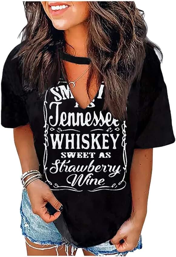 Graphic Tees for Women Western Outfits Cowgirl Shirts Rodeo Country Outfit Nashville Outfit Vitnage Tee Tops - Product Image