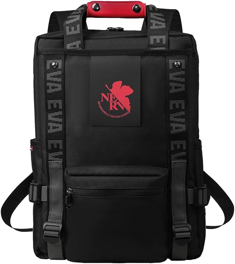 FIREFIRST X Neon Genesis Evangelion Anime Backpack,15.6 Inch Laptop Bag for Travel/Office- Anime Merch for Birthday Gifts - Product Image