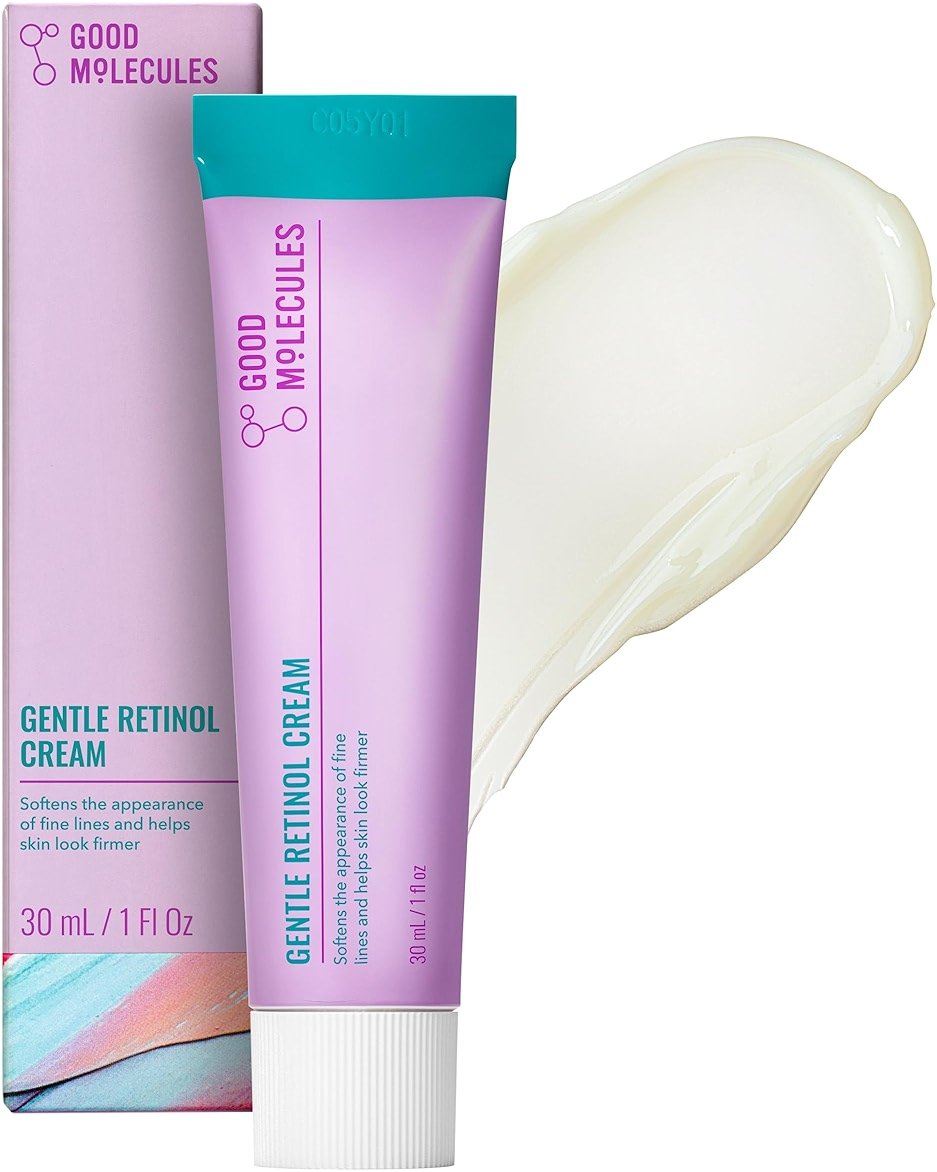 Good Molecules Gentle Retinol Cream - Retinol Night Cream to Minimize Appearance of Fine Lines & Wrinkles, Skin Tightening Recipe with Bakuchiol, Anti-Aging Skin Care For Face - Product Image