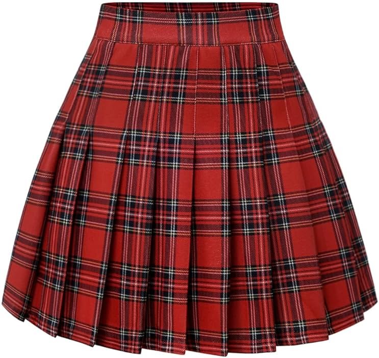 FindDress Pleated Skirts for Women High Waist Mini Tennis Skater Skirt Casual Basic Skirts Cheerleader - Product Image