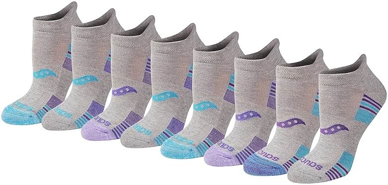 Saucony Women's RunDry Performance Heel Tab Athletic Socks, Available in S-L (8, 16, 24 Pairs) - Product Image