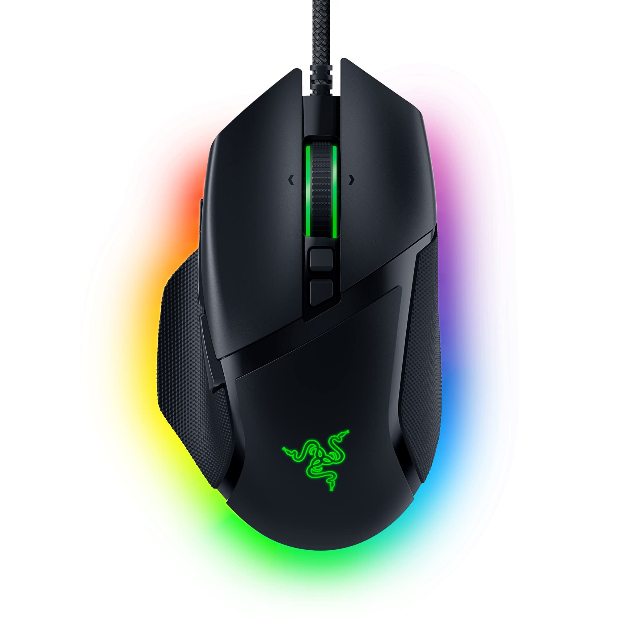 Razer Basilisk V3 Customizable Ergonomic Gaming Mouse: Fastest Gaming Mouse Switch - Chroma RGB Lighting - 26K DPI Optical Sensor - 11 Programmable Buttons - HyperScroll Tilt Wheel - Classic Black - Product Image