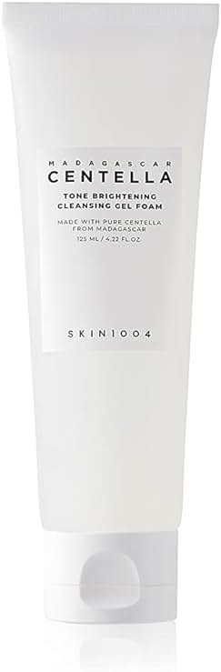 SKIN1004 Tone Balancing Cleansing Gel Foam, 125ml, Makeup Remover & Face Cleanser with Madagascar Centella Asiatica & MadeWhite, Korean Hydrating Gel Facial Cleanser, Korean Skincare - Product Image