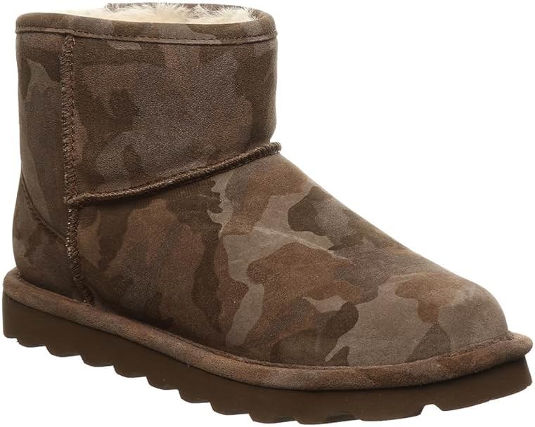 BEARPAW Women's Aleesa Exotic Multiple Colors | Women's Ankle Boot | Women's Slip On Boot | Comfortable Winter Boot - Product Image
