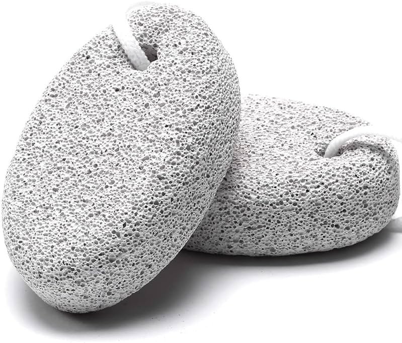 2PCS Natural Pumice Stone for Feet, HOOMBOOM Lava Pedicure Tools Hard Skin Callus Remover for Men/Women Feet and Hands - Natural Foot File Exfoliation to Remove Dead Skin - Product Image