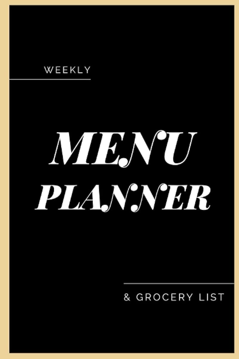 Weekly Menu Planner & Grocery List: 52 Weeks of Meal Planning Track (Food Planner / Diary / Log / Journal / Calendar) with Fridge Inventory Tracker - Product Image