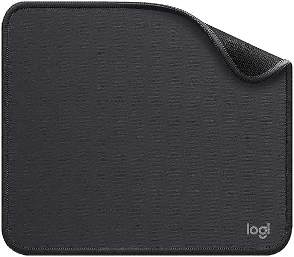 Logitech Mouse Pad - Studio Series, Computer Mouse Mat with Anti-Slip Rubber Base, Easy Gliding, Spill-Resistant Surface, Durable Materials, Portable, in a Fresh Modern Design, Graphite - Product Image