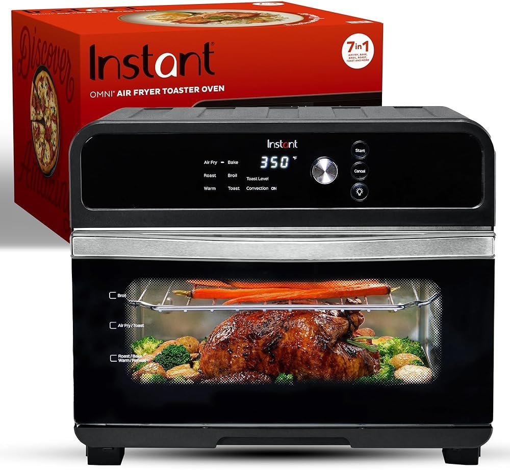 Instant Pot Omni 19QT/18L Toaster Oven Air Fryer, 7-in-1 Functions, Fits 12" Pizza, Crisps, Broils, Bakes, Roasts, Toasts, Warms, Convection, 100+ In-App Recipes, from the Makers of Instant Pot, Black - Product Image
