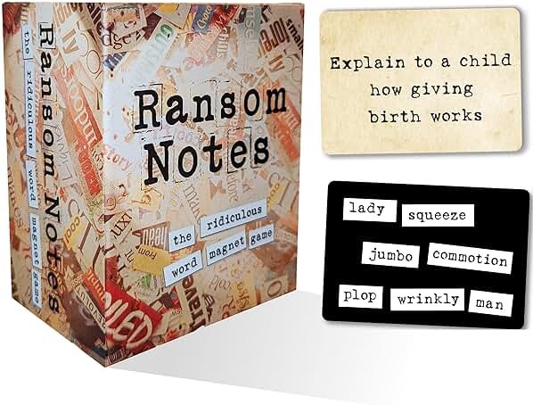 Ransom Notes - The Ridiculous Word Magnet Party Game, 3+ Players - Product Image