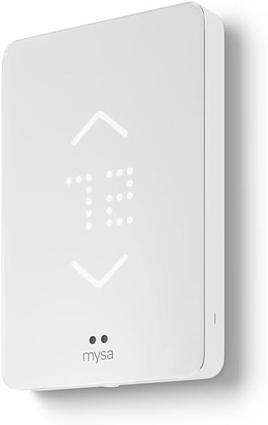 Mysa Smart Thermostat for Electric Baseboard Heaters 240V | Remote Control with 100% Free APP | Easy Install | HomeKit, Alexa, Google Home | Wi-Fi Programmable | Temp. & Humidity Alerts - Product Image