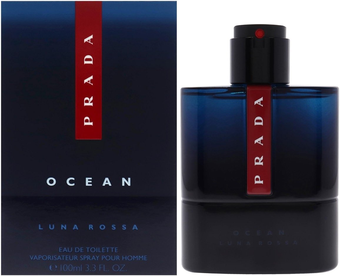 Prada Luna Rossa Ocean Eau De Toilette Spray for Men, 3.4 Ounce - Product Image