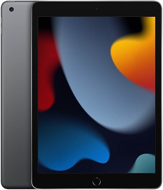 Apple iPad (9th Generation): with A13 Bionic chip, 10.2-inch Retina Display, 256GB, Wi-Fi, 12MP front/8MP Back Camera, Touch ID, All-Day Battery Life – Space Gray - Product Image