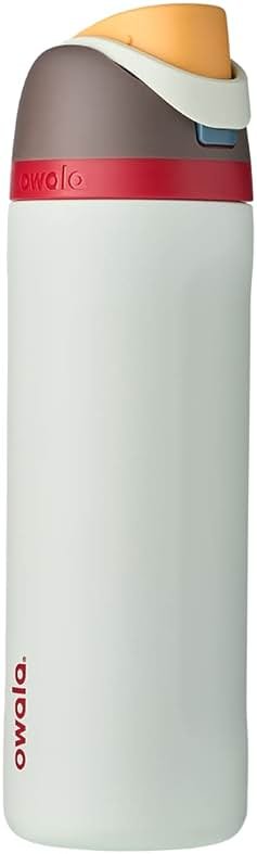 Owala FreeSip Insulated Stainless Steel Water Bottle with Straw, BPA-Free Sports Water Bottle, Great for Travel, 24 Oz, Boneyard - Product Image