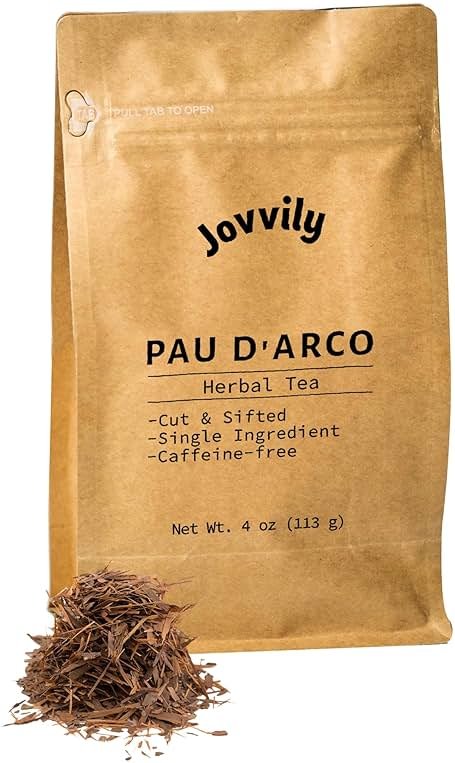 Jovvily Pau D'Arco - 4 oz - Cut & Sifted - Herbal Tea - Caffeine Free - Product Image