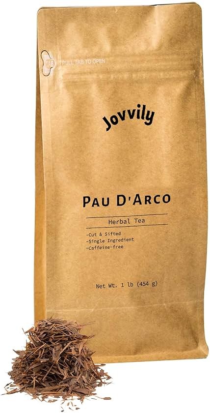 Jovvily Pau D'Arco - 1 lb - Cut & Sifted - Herbal Tea - Caffeine Free - Product Image