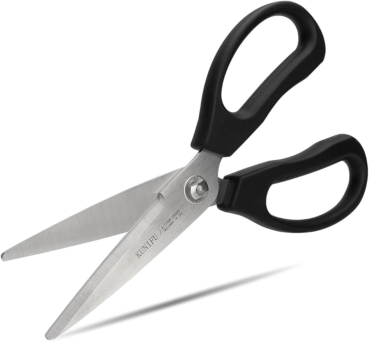 KUNIFU Kitchen Scissors, All Purpose Kitchen Shears, Heavy Duty Come Apart Scissors Gadgets Utensils - Black - Product Image