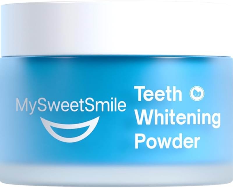 MySweetSmile Teeth Whitening Powder – 6 Month Supply – Removes Years of Coffee, Tea, Smoking & Ageing Stains – Dentist-Approved & Enamel-Safe – IndyBest Award-Winning Whitener – Fresh Mint Flavour - Product Image