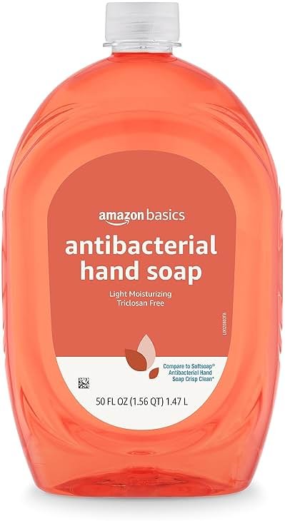 Amazon Basics Liquid Hand Soap Refill, Light Moisturizing, Triclosan-Free, Phthalate-Free, Paraben-Free, Citrus, 50 Fl Oz (Pack of 1) (Previously Solimo) - Product Image