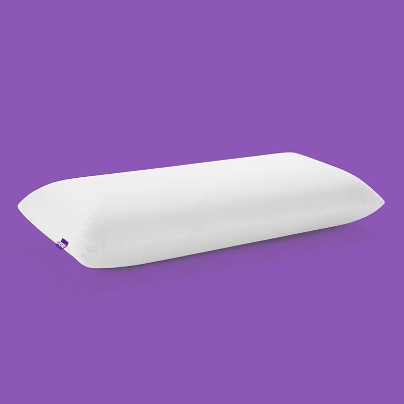 Purple Harmony Pillow - Tall Loft, King Size - Cooling Gel Neck and Side Sleeper Pillow, Weightless Medium Feel, GelFlex Grid and Talalay Latex Foam for Pressure-Relieving Support - Product Image
