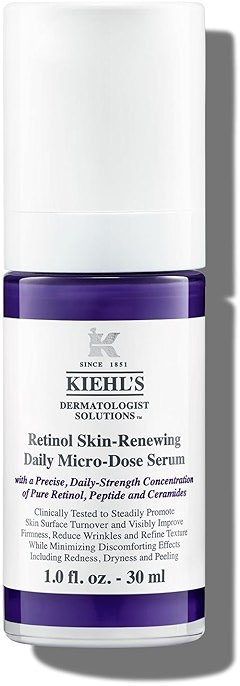 Kiehl's Daily Micro-Dose Anti-Aging Retinol Facial Serum, Reduces Wrinkles, Firms Skin, Evens Skin Tone, Youth Renewing & Hydrating Formula, with Retinol & Ceramides, Paraben-free, Fragrance-free - Product Image