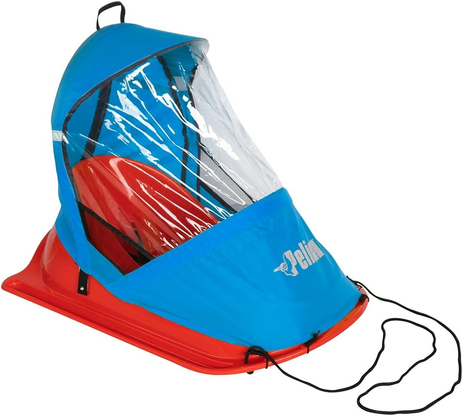 Pelican Baby Sled Deluxe with Weather Shield - Toddler Sled for Snow, Durable for Winter Sledding - Ages up to 24 Months - Product Image