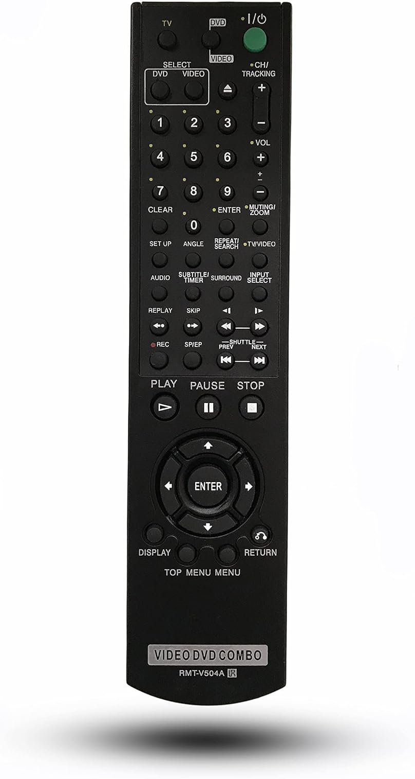 Replacement Remote Control for Sony DVD/VHS Combo Player SLV-D370P SLV-D380P SLV-D350P SLV-D360P SLV-D500P SLV-D281P SLV-D300P SLV-D560P - Product Image