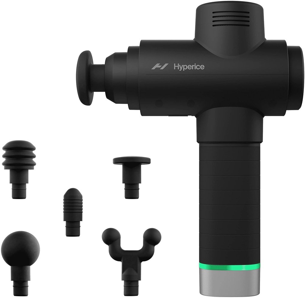 Hyperice Hypervolt 2 Pro - Featuring Quiet Glide Technology - Handheld Percussion Massage Gun - 5 Speeds, 5 Interchangeable Heads - Helps Relieve Sore Muscles and Stiffness - Product Image