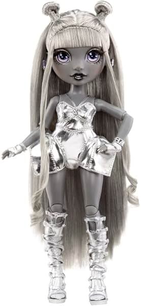 Rainbow High Shadow Series 1 Luna Madison- Grayscale Fashion Doll. 2 Metallic Grey Designer Outfits to Mix & Match, Great Gift for Kids 6-12 Years Old and Collectors - Product Image