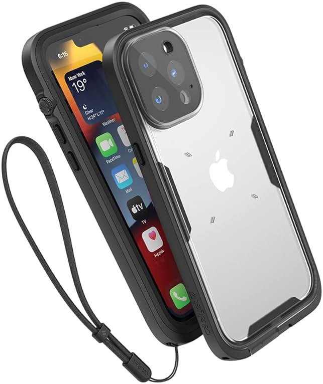 Catalyst Total Protection Case for iPhone 13 Pro Max - 5X More Waterproof iPhone 13 Pro Max Case, Highly Responsive Screen and Face id, Survives up to 65% Higher Drops Black - Product Image