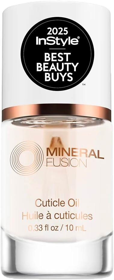 Mineral Fusion Cuticle Oil Nail Treatment - Natural Moisturizer with Vitamin E and Sweet Almond Oil - Softens & Protects Cuticles - Vegan, 99% Naturally Derived Formula - 0.33 oz - Product Image