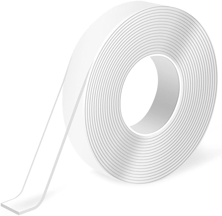 Art3d Double-Sided Mounting Tape (10FT), Multipurpose Removable Adhesive Foam Tape, Transparent, Household - Product Image