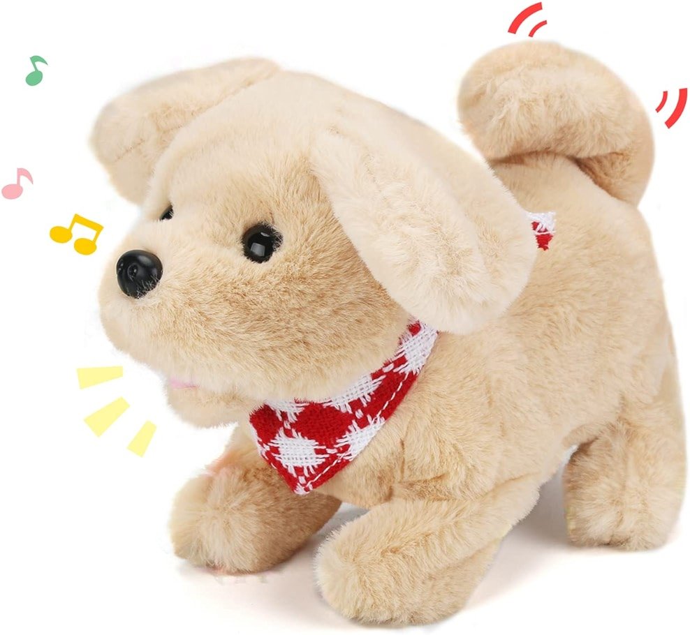 Sotodik Electric Plush Toys Corgi Puppy Interactive Pet Dog-Walking,Barking,Tail Wagging - Product Image
