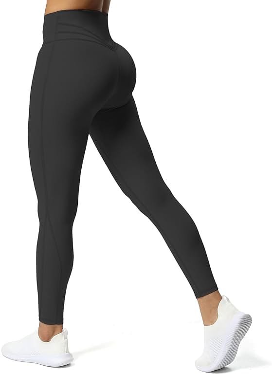 Aoxjox High Waisted Workout Leggings for Women Trinity Yoga Pants 26.5" - Product Image