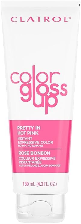 Clairol Color Gloss Up Temporary Hair Dye, Pretty In Hot Pink Hair Color, Pack of 1 - Product Image