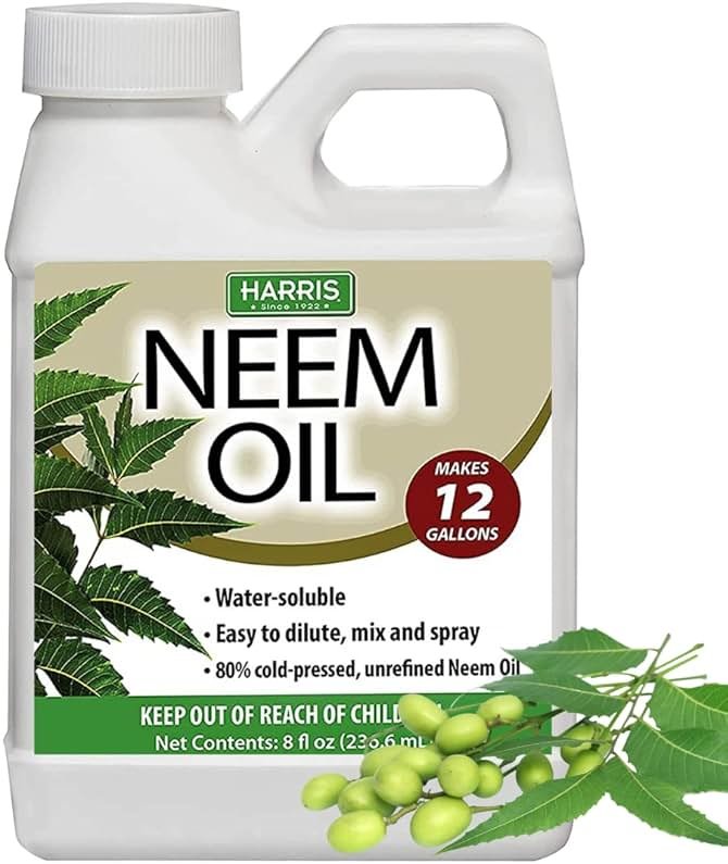 HARRIS Neem Oil Cold Pressed Water Soluble Concentrate, Makes 12 Gallons - Product Image